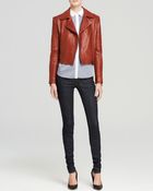 J Brand Jacket - Aiah Mercury Leather - Lyst