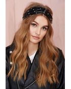 Nasty Gal Heads Up Vegan Leather Headband - Lyst
