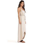 Michael Stars Seamless Scoop Neck Racerback High Low Maxi Dress - Lyst