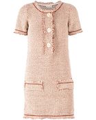 Maison Ullens Bouclé Knit Shift Dress - Lyst