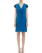 Derek Lam Cap-Sleeve V-Neck Dress - Lyst