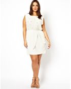 Ax Paris Curve Sleeveless Skater Dress - Lyst