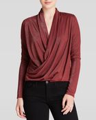 Twenty Tees Top - Faux Wrap - Lyst