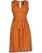 Class Roberto Cavalli Knee-Length Dress - Lyst