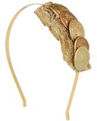 Dolce & Gabbana Gold Plated Coin And Macramé Headband - Lyst