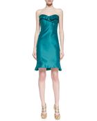 Zac Posen Strapless Cocktail Dress - Lyst