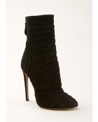 Azzedine Alaïa Black Suede High Heel Ankle Boots - Lyst