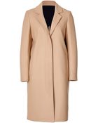 MSGM Long Wool Coat - Lyst