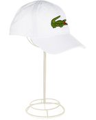 Lacoste Gabardine Large Croc Cap - Lyst