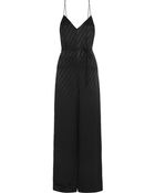 Kate Moss For Topshop Striped Satin Jumpsuit - Lyst
