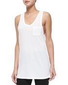 T By Alexander Wang Classic Sleeveless Slub Tank - Lyst