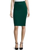 St. John Knit Pull-On Pencil Skirt - Lyst