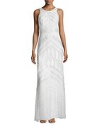 Theia Sleeveless Beaded Gown - Lyst