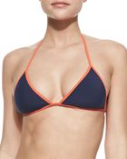 Marc By Marc Jacobs Reversible Triangle Bikini Top - Lyst