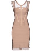 Hervé Léger Short Dress - Lyst