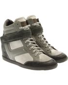 Santoni Hi Top Sneaker - Lyst