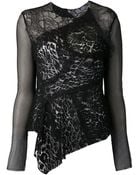 Nina Ricci Patchwork Lace Top - Lyst