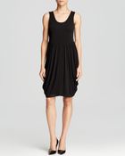 Eileen Fisher Silk Pleated Dress - Lyst