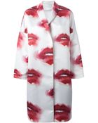 Mm6 By Maison Martin Margiela Large Lapel Coat - Lyst