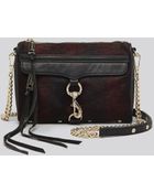 Rebecca Minkoff Crossbody Haircalf Mini Mac - Lyst