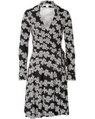 Diane von Furstenberg Silk Love Knots Wrap Dress - Lyst