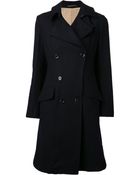 Yohji Yamamoto Long Double Breasted Coat - Lyst