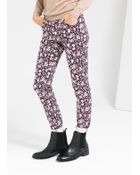 Mango Flower Print Trousers - Lyst