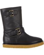 Stella McCartney Shearling-Lined Harper Boots - Lyst
