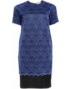 Matthew Williamson Evening Tailoring Lace Shift Dress - Lyst