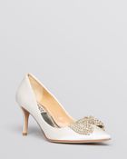 Badgley Mischka Pointed Toe Evening Pumps - Lemonade High Heel - Lyst