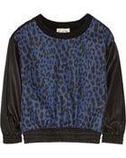 Sea Leopard-Print Wool-Blend Sweater - Lyst