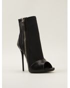 Giuseppe Zanotti Peep Toe Booties - Lyst