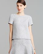Tibi Top Rime Jacquard Tie Back - Lyst