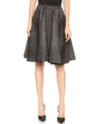 Giambattista Valli Leopard Jacquard Skirt Black Print - Lyst