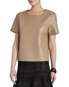 BCBGMAXAZRIA Beata Short-Sleeve Oversized Top - Lyst