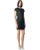 Narciso Rodriguez Jacquard Cap Sleeve Dress - Lyst