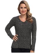 Calvin Klein Marled V-Neck Sweater - Lyst