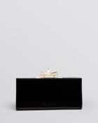 Ted Baker Wallet - Patent Crystal Popper Continental - Lyst
