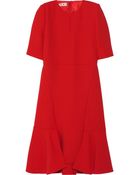 Marni Paneled Wool-Crepe Dress - Lyst