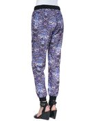 Tibi Silk Ruffled Cami Ibisprint Jogging Pants - Lyst