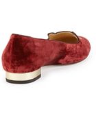 Charlotte Olympia Superstar Velvet Kitty Slipper - Lyst