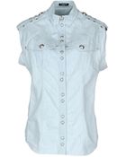 Balmain Denim Shirt - Lyst