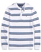 Tommy Hilfiger Long Sleeve Stripe Henley - Lyst