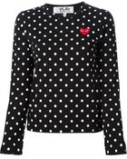 Comme Des Garçons Polka Dot Sweater - Lyst
