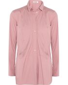 Jil Sander Cotton-Blend Shirt - Lyst