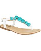 Lucky Brand Brynn Stone Accented Sandals - Lyst