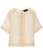 By Malene Birger Delinda Silk-Organza Top - Lyst