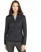 T Tahari Black Quilted Nylon 'Sydney' Short Length Coat - Lyst