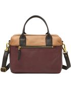 Fossil Erin Leather Colorblock Satchel - Lyst