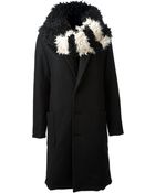 Y-3 Detachable Collar Coat - Lyst